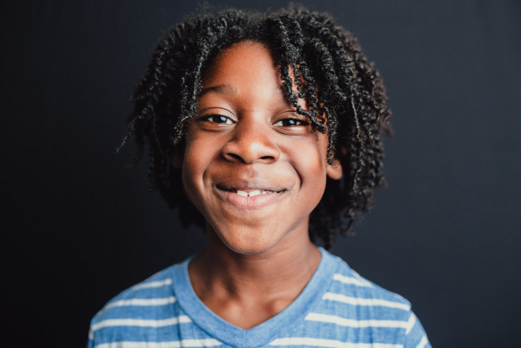 School Portait of young boy